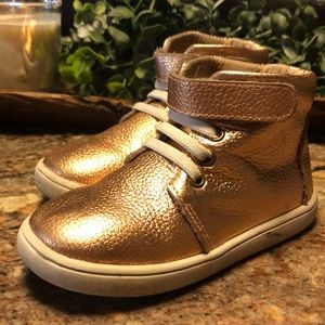 Rose Gold Monkey Feet Hightop Sneakers